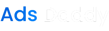 Ads Daddy site Logo - White Fonts